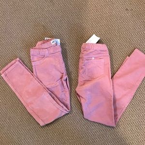 H&M girls corduroy tregging in pink corduroy 7-8Y